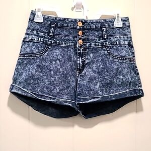 Refuge High Waist Vintage Style Shorts